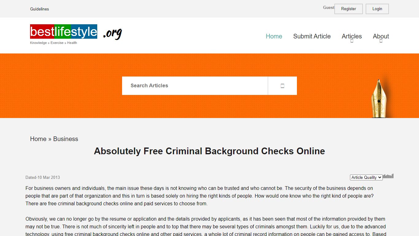Absolutely Free Criminal Background Checks Online